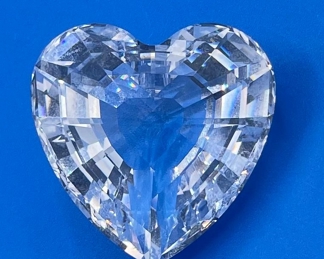 #158- $20  Swarovski heart paperweight 