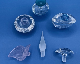 #164 - $100 Swarovski set of 3 perfume bottle Falcon Oriental, Rose Falcon, Falcon Napoleon