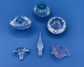 #164 - $100 Swarovski set of 3 perfume bottle Falcon Oriental, Rose Falcon, Falcon Napoleon