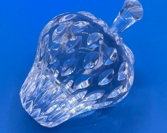 #169 $20 Waterford Strawberry crystal 