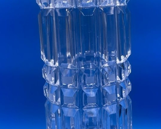 #170 $36 - Crystal vase Art deco style 13"x5"