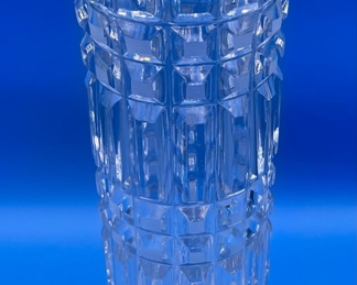 #170 $36 - Crystal vase Art deco style 13"x5"