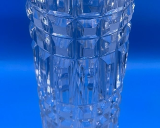 #170 $36 - Crystal vase Art deco style 13"x5"