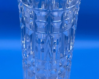#170 $36 - Crystal vase Art deco style 13"x5"