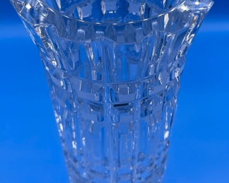 #170 $36 - Crystal vase Art deco style 13"x5"