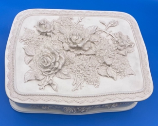 #171 - $36 Incolay jewelry box 12"x8" 