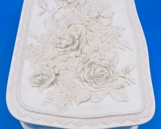 #171 - $36 Incolay jewelry box 12"x8" 