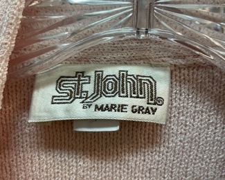 #175 - $50 Vintage St John Marie Gray knit dress sz 12 