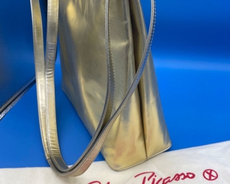 #179 - $50 Paloma picasso gold purse made in italy 