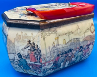 #180 - $50 Vintage Dum Ditty purse winter scene decal 