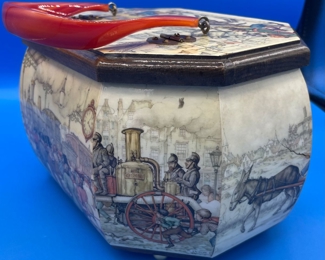 #180 - $50 Vintage Dum Ditty purse winter scene decal 