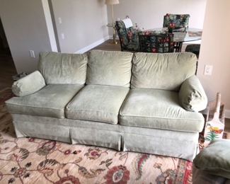 #183 - $295 Sofa teal green velours 