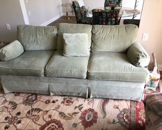 #183 - $295 Sofa teal green velours 