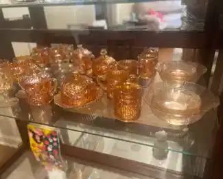 Imperial glass & Pink Depression Glass