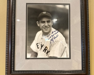Yogi Berra signed picture !