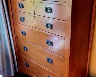 Very large Stickley tall chest of drawers