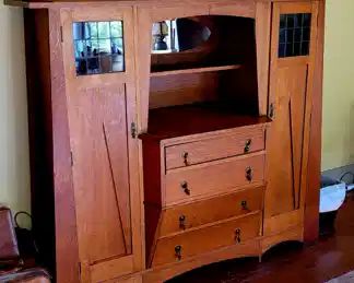 Vintage large combo arts and crafts chest/cabinet