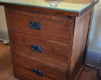 3 drawer arts and crafts small chest