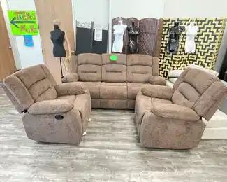 Brand new fabric reclining sofa 