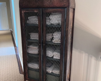 Steel mesh front cabinet