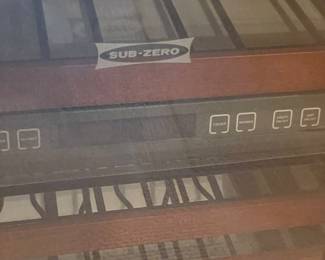 Sub Zero wine fridge with humidor drawer