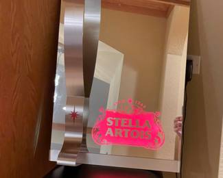 Stella Artois lighted mirror