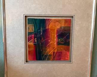 Cleo Teissedre acrylic on copper 