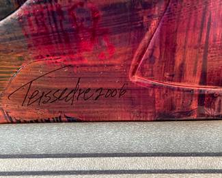 Cleo Teissedre acrylic on copper 