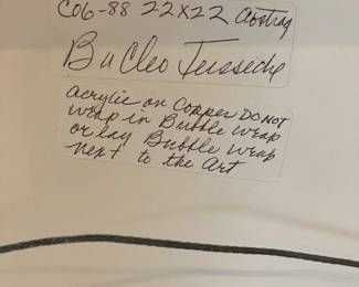 Cleo Teissedre acrylic on copper 