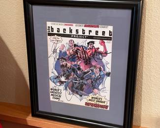 The Backstreet Boys autographed comic