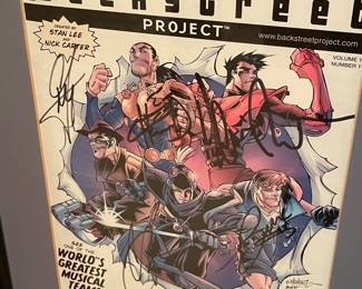 The Backstreet Boys autographed comic