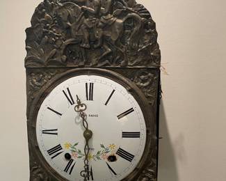 Louis Badoz Wall type Morbier Comtoise clock