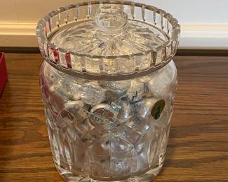 Waterford Lismore biscuit barrel