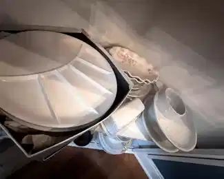 soup and sandwich plates,