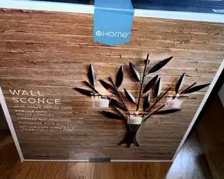 New wall sconce in box,