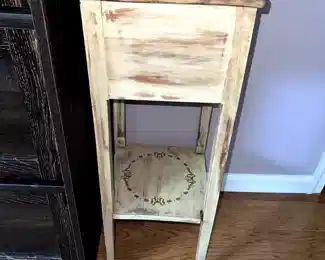 small wood plant stand,