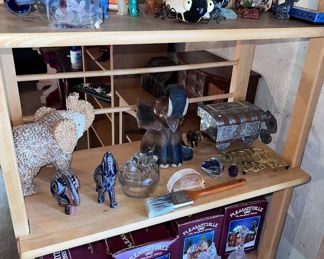 Pleasantville Christmas decor, elephant collectables,