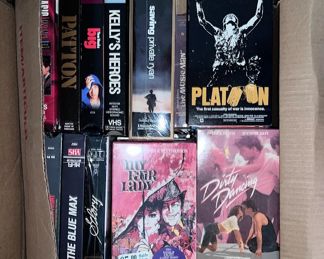 VHS tapes,