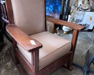 rocking chair with cushions,