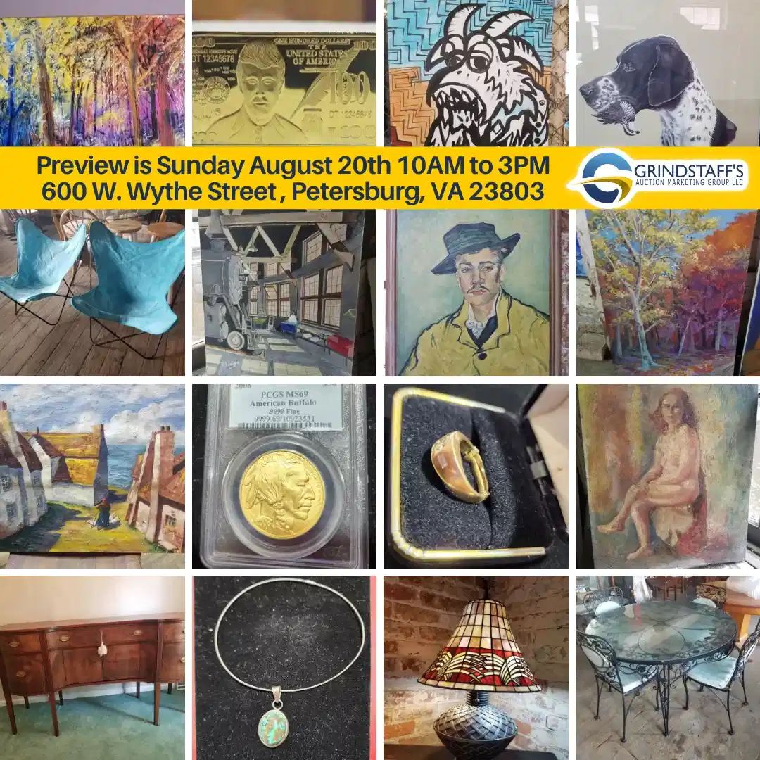 Multi Estate and Art Auction Petersburg in... starts on 8/15/2023