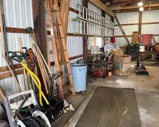 Garage Items Ladders shovels ect..