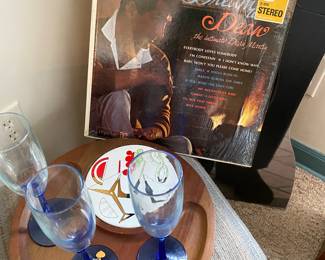 Blue Stem Flutes, Mid Century Cheese ServeWare