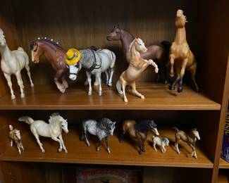 Vintage Breyer Traditional Horses Dapple Gray Glossy with Hat, Stallions, Clydesdale!  