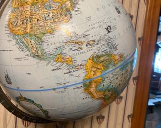 Vintage World Globe/Stand