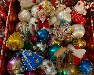 Vintage Christmas Glass Ornaments