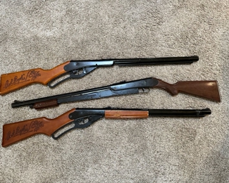 Daisy Red Ryder BB guns
Child’s pump action play gun