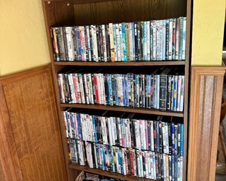 A wall of DVD’s