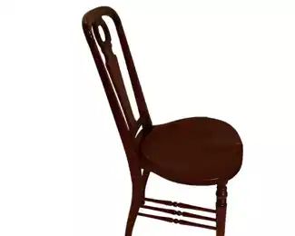 $70 USD Antique Tall Back Vasiform Backsplat Child's Chair CD131-45 Description: The tall back with vasiform backsplat ending with an upper open circle. Straight tapered turned legs and bracing.
Condition: Used in very good condition.
Dimensions: 16 x 15 x 36"H
Local pick up Leesburg, VA. Contact us for shipper suggestions. https://goodbyhello.com/products/childs-chair-cd131-45?_pos=4&_sid=f12698c32&_ss=r