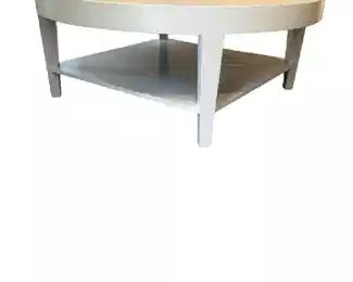 $175 USD Round White Coffee Table w Lower Shelf HR177-36 Bring home the classic design 4 Legs Coffee Table. Its round silhouette features tapered legs along with a square bottom shelf. 2 tier storage coffee table with round top, providing spacious space. The square bottom shelf gives you extra space to store magazines and toys, etc.
Dimensions: 48 x 19"H
Condition: Very good condition
Local pick up Lorton VA. Contact us for shipper suggestions. https://goodbyhello.com/products/round-white-coffee-table-hr177-36?_pos=18&_sid=9c585b797&_ss=r