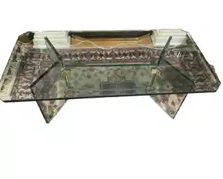 $550 USD Mid Century Glass Coffee Table V Double Pedestal Base TM193-19 Stunning vintage modern all glass dining table V double pedestal base with incised draped design and four polished brass plated aluminum connectors in the style of Pace. Beautiful condition..
Dimensions: 48 x 24 x 16"H
Condition: Very good condition
Local pick up Sterling, VA. Contact us for shipper suggestions. https://goodbyhello.com/products/mid-century-glass-coffee-table-tm193-19?_pos=20&_sid=6bfff0fb0&_ss=r